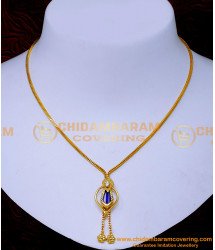 Nlc1504 - Gold Plated Single Palakka Mala Locket Design for Girls