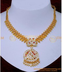 NLC1526 - Impon Jewellery Gold Necklace Designs Latest Collections