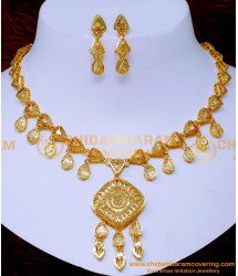 NLC1567 - Gold Design Necklace Turkey Gold Jewellery Designs