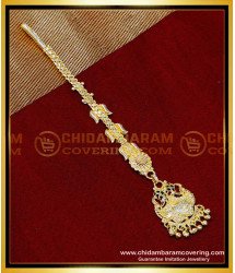 NCT320 - 1 Gram Gold Maang Tikka Gold New Design for Women