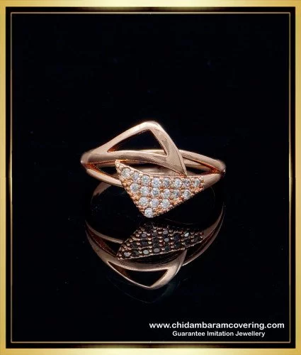 P.C. Chandra 14KT(585) Online Exclusive Yellow Gold Ring for Women - 1 Gram  : Amazon.in: Fashion