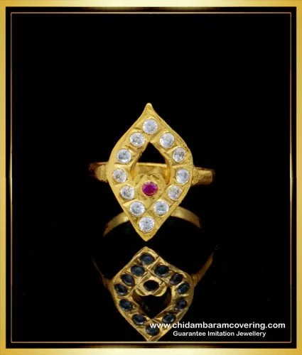 Ring design earrings  Gold