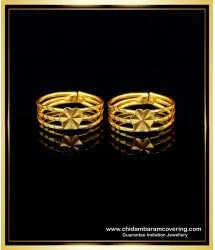 Buy Traditional Toe Ring Daily Use Gold Design Adjustable Metti