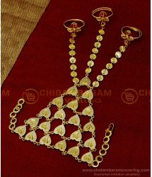 RNG310 - Bridal Wear Gold Panja Design One Gram Gold Jewellery