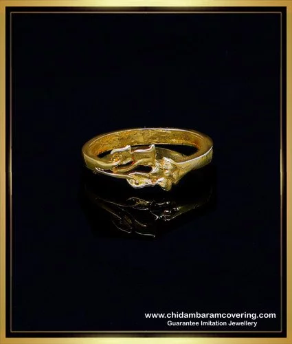 1 Gram Gold Forming Black Stone Finely Detailed Design Ring | eBay