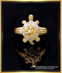 RNG434 - Lucky Charm Impon Panchdhatu Tortoise Gold Ring for Men