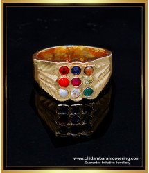 RNG467 - Original Impon Gold Plated Navaratna Ring for Men