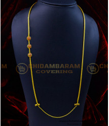 THN70-LG - 30 Inches Traditional Gold Design Balls Mugappu with Screw Thali Chain Online